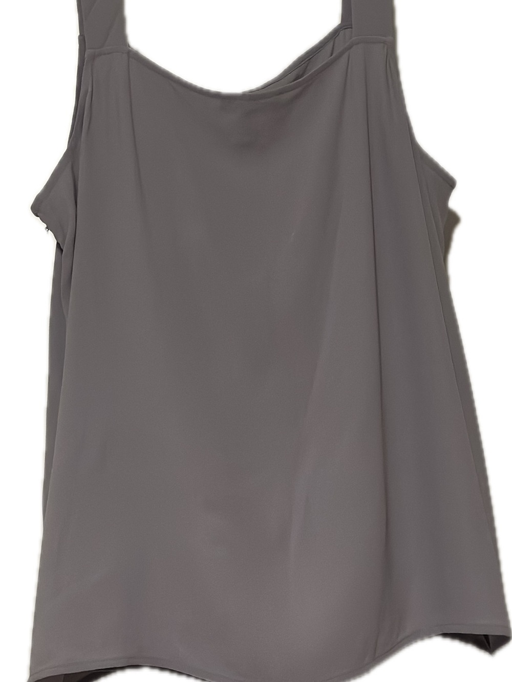 Eileen Fisher Silk Georgette Crap Square Neck Tank
